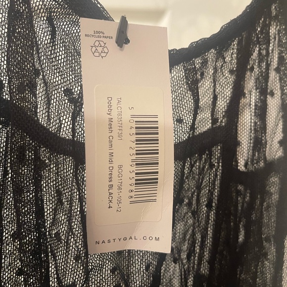 New black mesh dress by Nasty Gal size 0 - Picture 2 of 3